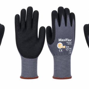 MaxiFlex 34-874 Ultimate Gloves Black Nylon/Nitrile – Industrial Work Gloves Medium