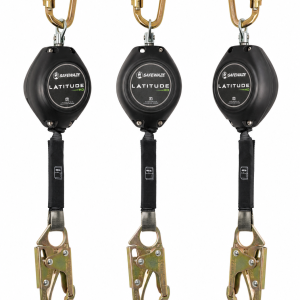 Safewaze 021-5287 Latitude HD 11' Single Web SRL Aluminum Carabiner Aluminum Rebar Hook