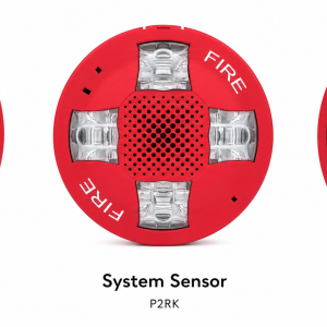 Kidde EGCSVRF Ceiling Speaker Strobe 15-115cd Red FIRE Marking