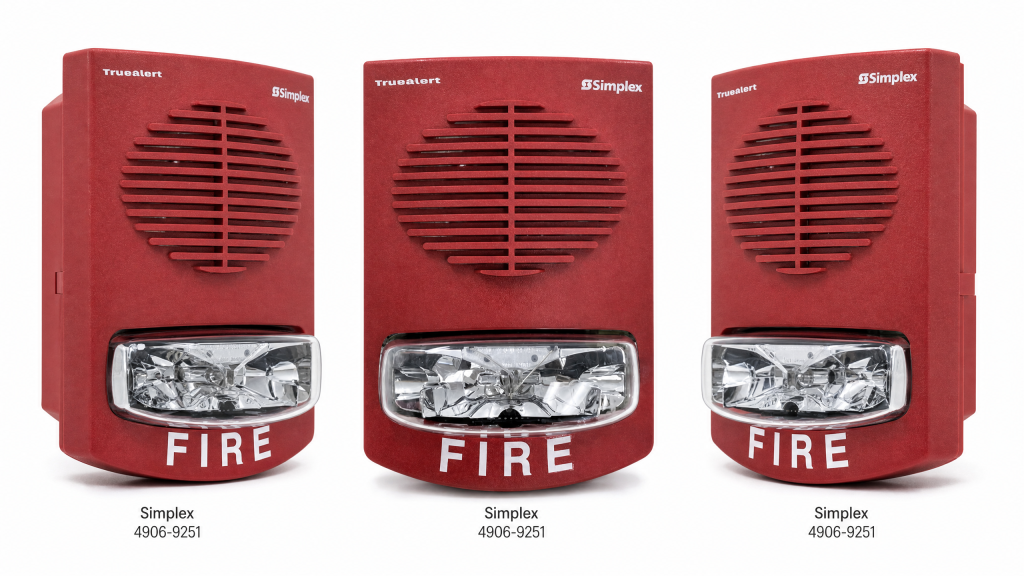 Simplex 4906-9251 Multi-candela addressable Speaker Strobe S/V | Fire ...