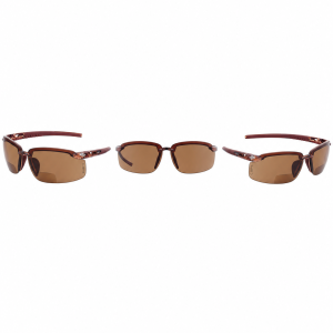 Radians ES5 Reader Safety Glasses Brown Bi-Focal 2.0 Diopter 12 Pack