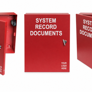 STI EM1212DOC System Record Documents Enclosure, Metal, Thumb Lock Red