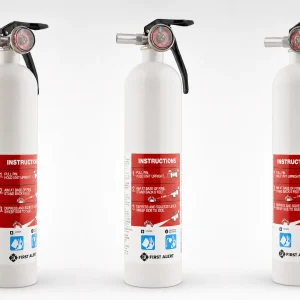 First Alert AUTOMAR10 Rechargeable Auto Marine Fire Extinguisher UL Rated 10-B:C (FE10GR)