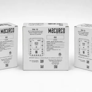 Macurco OX-12 Oxygen O2 (Line Voltage) Fixed Gas Detector Gray Color