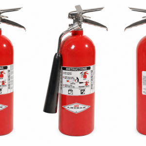 Amerex 322 5lb CO2 Fire Extinguisher with Chrome Plated Brass Valve
