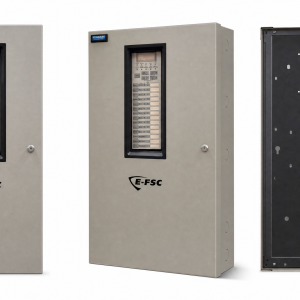 Edwards E-FSC1004G (10-Zone FACP) in Gray Cabinet