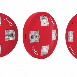 Edwards GCVRF Ceiling Mount Strobe Red