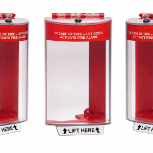 STI-13030FR Universal Stopper with Horn & Relay, Flush, Fire Label